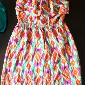 Strapless summer dress